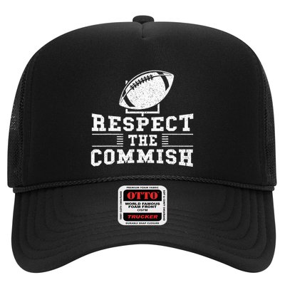 Respect The Commish Fantasy Football Game Day Gift Trucker Hat