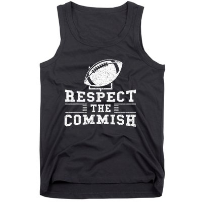 Respect The Commish Fantasy Football Game Day Gift Tank Top