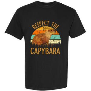 Respect The Capybara Animal Funny Capybara Lover Garment-Dyed Heavyweight T-Shirt