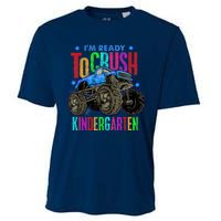 Ready To Crush Kindergarten Monster Truck Back To School Boy Cooling Performance Crew T-Shirt