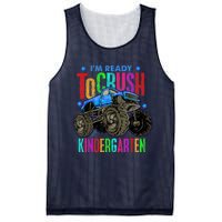 Ready To Crush Kindergarten Monster Truck Back To School Boy Mesh Reversible Basketball Jersey Tank