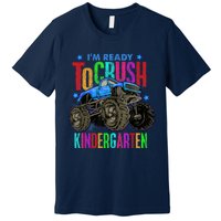 Ready To Crush Kindergarten Monster Truck Back To School Boy Premium T-Shirt