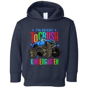 Ready To Crush Kindergarten Monster Truck Back To School Boy Toddler Hoodie