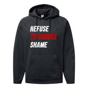 Refuse To Choose Shame Premium Performance Fleece Hoodie