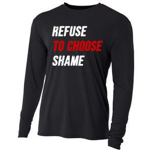 Refuse To Choose Shame Premium Cooling Performance Long Sleeve Crew