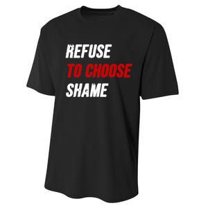 Refuse To Choose Shame Premium Performance Sprint T-Shirt