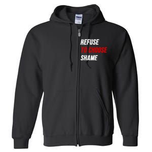 Refuse To Choose Shame Premium Full Zip Hoodie