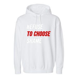 Refuse To Choose Shame Premium Garment-Dyed Fleece Hoodie