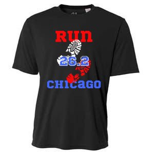 Run The Chicago 26.2 Miles Marathon Runner In Training Cooling Performance Crew T-Shirt