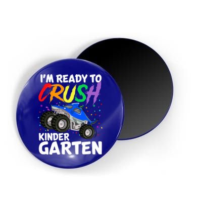 Ready To Crush Kindergarten Back To School Monster Truck Boy Cool Gift Magnet