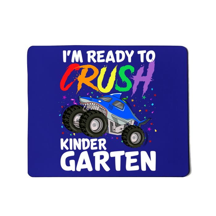 Ready To Crush Kindergarten Back To School Monster Truck Boy Cool Gift Mousepad