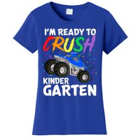 Ready To Crush Kindergarten Back To School Monster Truck Boy Cool Gift Women's T-Shirt