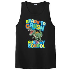 Ready to Crush First Day of Nursery School Dinosaur T Rex PosiCharge Competitor Tank