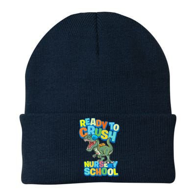 Ready to Crush First Day of Nursery School Dinosaur T Rex Knit Cap Winter Beanie