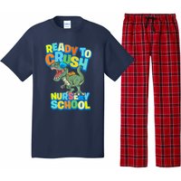 Ready to Crush First Day of Nursery School Dinosaur T Rex Pajama Set