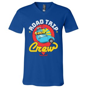 Road Trip Crew Family Vacation Matching Cool Trip Gift V-Neck T-Shirt