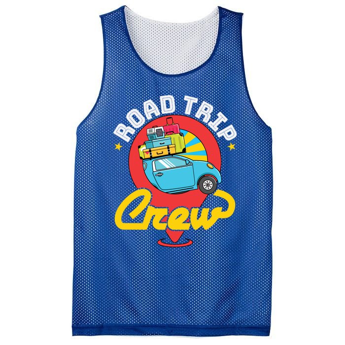 Road Trip Crew Family Vacation Matching Cool Trip Gift Mesh Reversible Basketball Jersey Tank