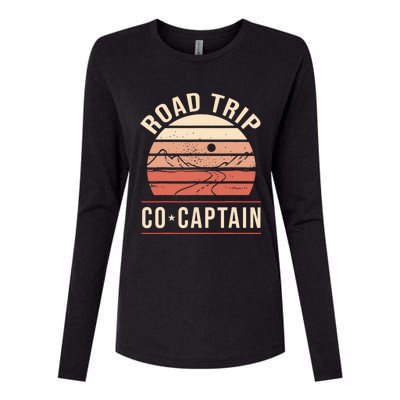 Road Trip Co Captain Road Trip Womens Cotton Relaxed Long Sleeve T-Shirt