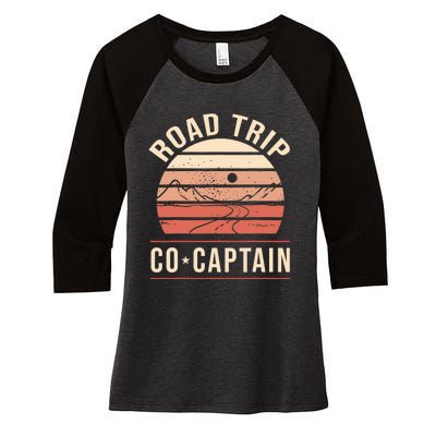 Road Trip Co Captain Road Trip Women's Tri-Blend 3/4-Sleeve Raglan Shirt