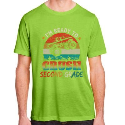 Ready To Crush Second Grade Back To School Monster Truck Boy Gift Adult ChromaSoft Performance T-Shirt