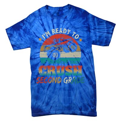 Ready To Crush Second Grade Back To School Monster Truck Boy Gift Tie-Dye T-Shirt