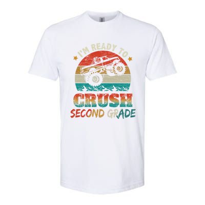 Ready To Crush Second Grade Back To School Monster Truck Boy Gift Softstyle CVC T-Shirt