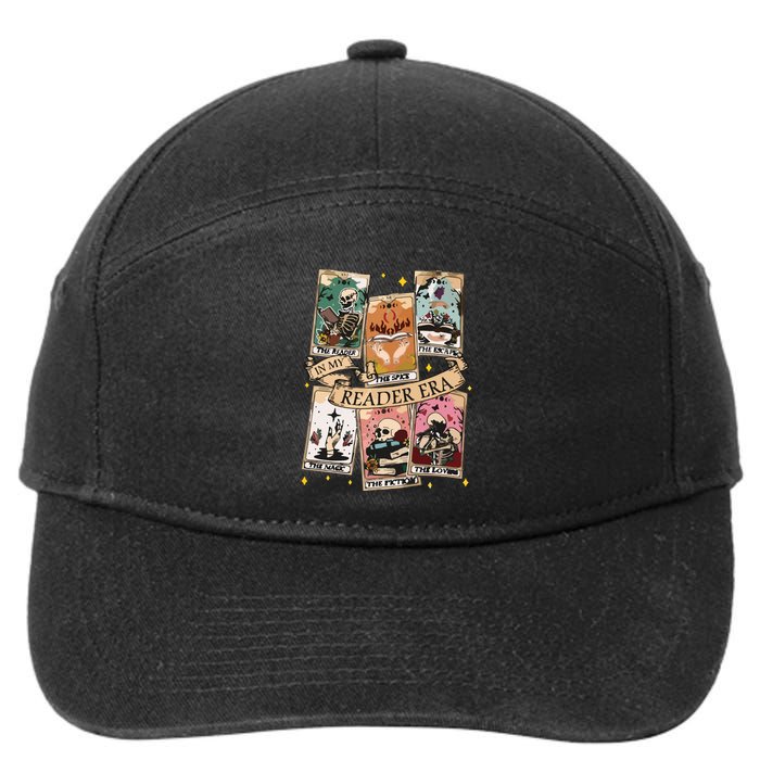Reader Tarot Card Skeleton Reading 7-Panel Snapback Hat