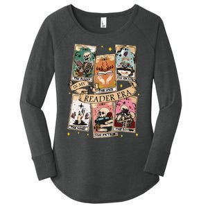 Reader Tarot Card Skeleton Reading Women's Perfect Tri Tunic Long Sleeve Shirt