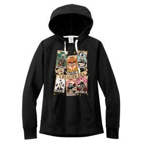 Reader Tarot Card Skeleton Reading Women's Fleece Hoodie