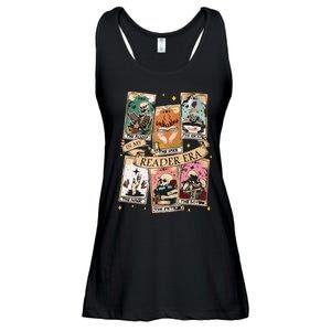 Reader Tarot Card Skeleton Reading Ladies Essential Flowy Tank