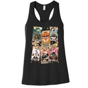 Reader Tarot Card Skeleton Reading Women's Racerback Tank