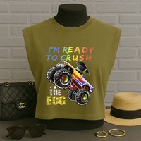 Ready To Crush The Eog North Carolina End Of Grade Test Garment-Dyed Women's Muscle Tee