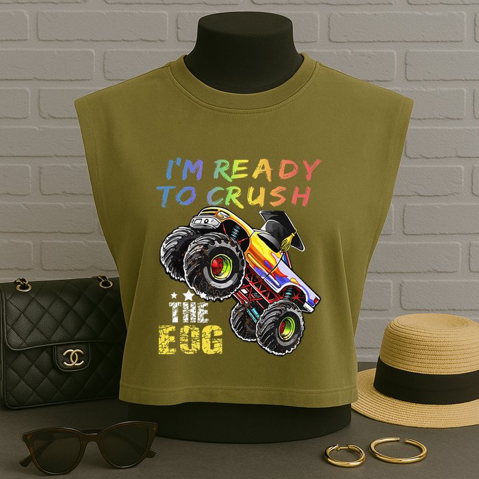 Ready To Crush The Eog North Carolina End Of Grade Test Garment-Dyed Women's Muscle Tee