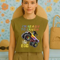 Ready To Crush The Eog North Carolina End Of Grade Test Garment-Dyed Women's Muscle Tee