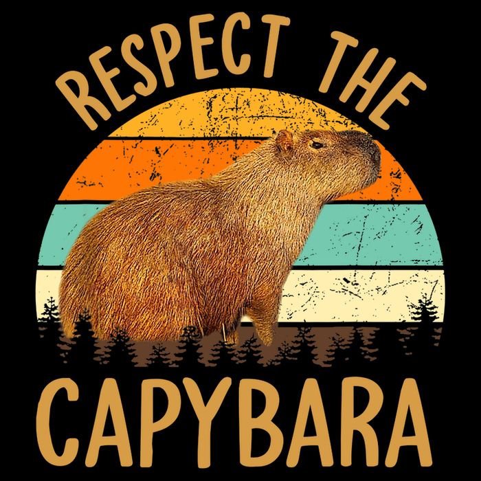 Respect The Capybara Animal Funny Capybara Lover Impact Tech Backpack