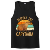 Respect The Capybara Animal Funny Capybara Lover PosiCharge Competitor Tank