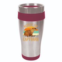 Respect The Capybara Animal Funny Capybara Lover 16oz Travel Tumbler