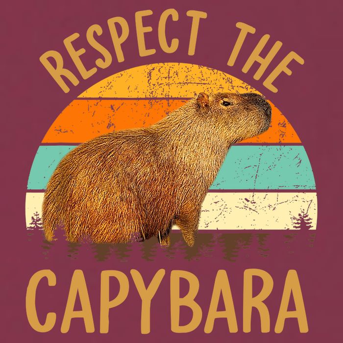 Respect The Capybara Animal Funny Capybara Lover 16oz Travel Tumbler