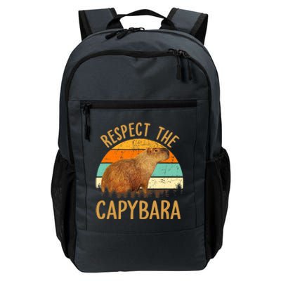 Respect The Capybara Animal Funny Capybara Lover Daily Commute Backpack