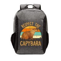 Respect The Capybara Animal Funny Capybara Lover Vector Backpack