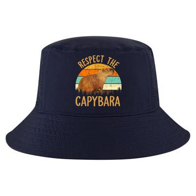 Respect The Capybara Animal Funny Capybara Lover Cool Comfort Performance Bucket Hat