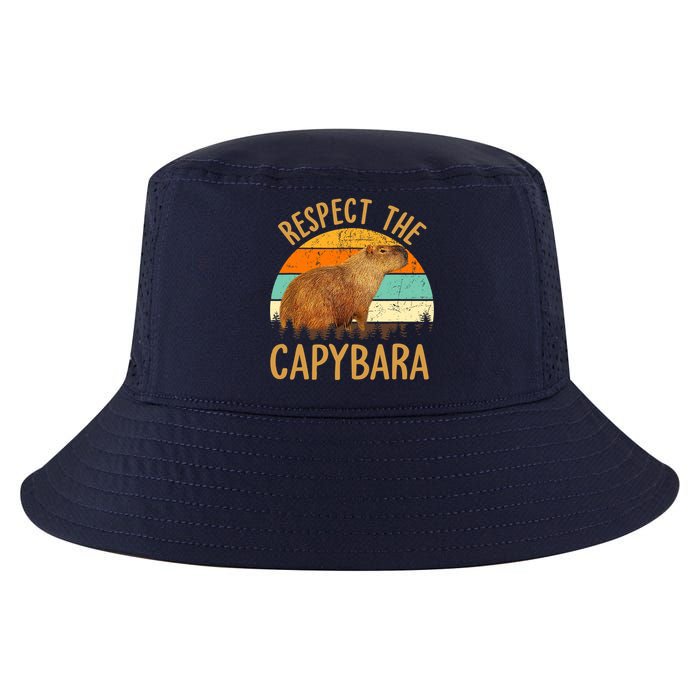 Respect The Capybara Animal Funny Capybara Lover Cool Comfort Performance Bucket Hat