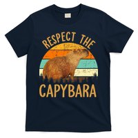 Respect The Capybara Animal Funny Capybara Lover T-Shirt