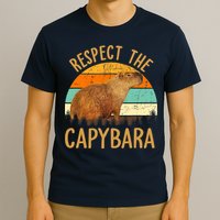 Respect The Capybara Animal Funny Capybara Lover T-Shirt