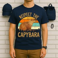 Respect The Capybara Animal Funny Capybara Lover T-Shirt