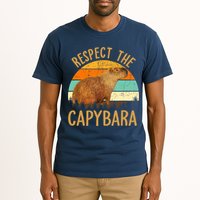 Respect The Capybara Animal Funny Capybara Lover Tall T-Shirt