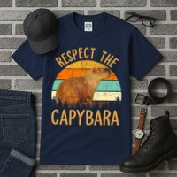 Respect The Capybara Animal Funny Capybara Lover Tall T-Shirt