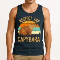 Respect The Capybara Animal Funny Capybara Lover Tank Top