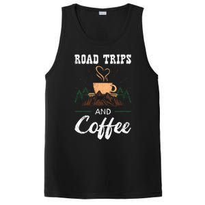 Road Trip Camping Vacation Summer Crew Travel Coffee Lover Gift PosiCharge Competitor Tank