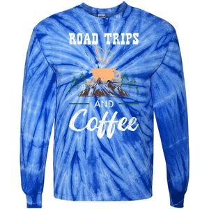 Road Trip Camping Vacation Summer Crew Travel Coffee Lover Gift Tie-Dye Long Sleeve Shirt